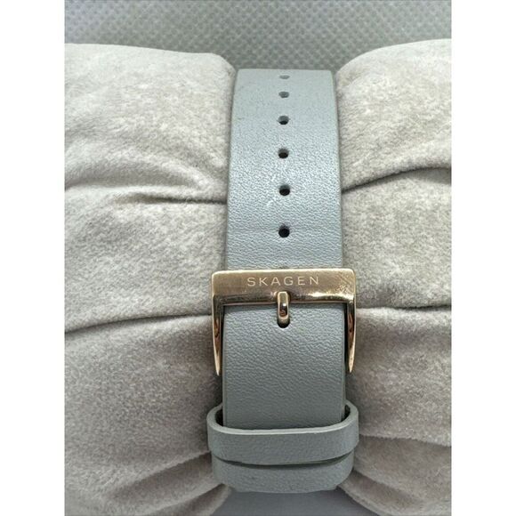 Skagen Signatur SKW2710 Women Grey Leather Analog Dial Quartz Wrist Watch AEA247 main image 6